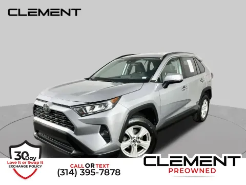 Silver 2021 Toyota RAV4 XLE for sale in St. Charles, MO