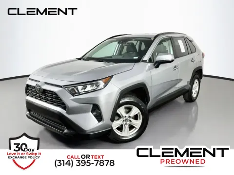 Silver 2021 Toyota RAV4 XLE for sale in St. Charles, MO
