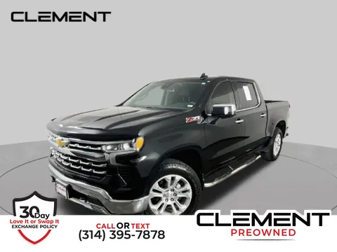 Black 2022 Chevrolet Silverado 1500 LTZ for sale in St. Charles, MO