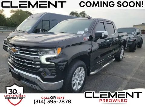 Black 2022 Chevrolet Silverado 1500 LTZ for sale in St. Charles, MO