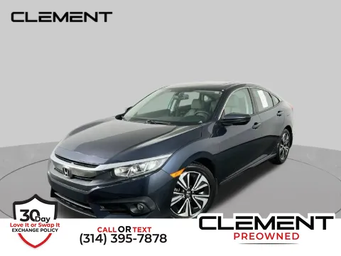 Gray 2018 Honda Civic EX-L for sale in St. Charles, MO