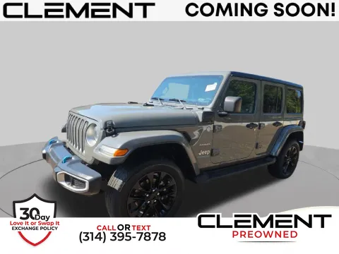 Gray 2023 Jeep Wrangler Sahara 4xe for sale in St. Charles, MO