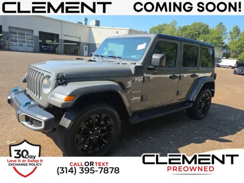 Gray 2023 Jeep Wrangler Sahara 4xe for sale in St. Charles, MO