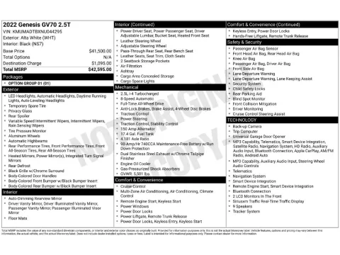 Photos of 2022 Genesis GV70 2.5T for sale in St. Charles, MO at Clement Supercenter