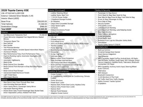 Photos of 2020 Toyota Camry XSE for sale in St. Charles, MO at Clement Supercenter