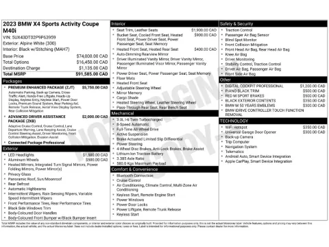 Photos of 2023 BMW X4 M40i for sale in St. Charles, MO at Clement Supercenter