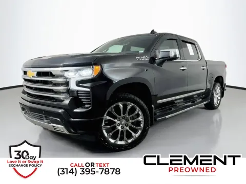 Black 2023 Chevrolet Silverado 1500 High Country for sale in St. Charles, MO