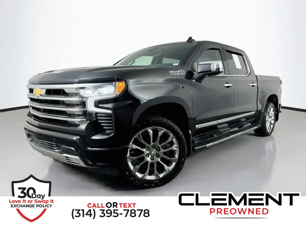 Black 2023 Chevrolet Silverado 1500 High Country for sale in St. Charles, MO