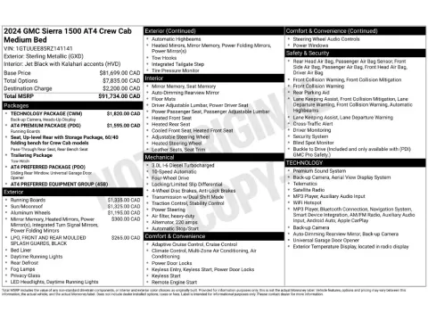 Photos of 2024 GMC Sierra 1500 AT4 for sale in St. Charles, MO at Clement Supercenter