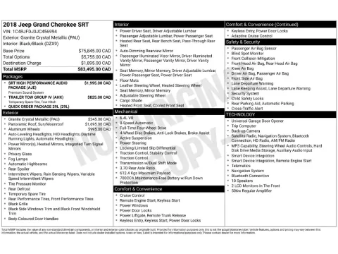 Photos of 2018 Jeep Grand Cherokee SRT for sale in St. Charles, MO at Clement Supercenter