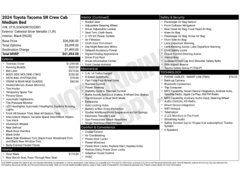 More photos of 2024 Toyota Tacoma SR at Clement Supercenter, MO