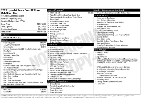 Photos of 2025 Hyundai Santa Cruz SE for sale in St. Charles, MO at Clement Supercenter