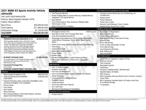 Photos of 2021 BMW X3 xDrive30i for sale in St. Charles, MO at Clement Supercenter