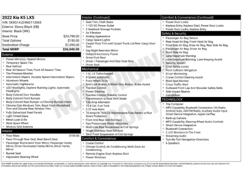 Photos of 2022 Kia K5 LXS for sale in St. Charles, MO at Clement Supercenter