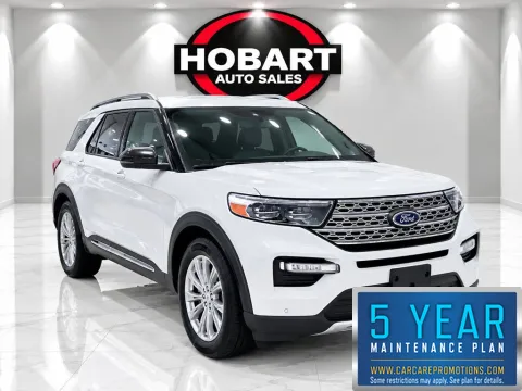 White 2023 Ford Explorer Limited for sale in Hobart, IN
