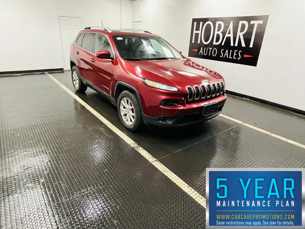 Red 2016 Jeep Cherokee Latitude for sale in Hobart, IN
