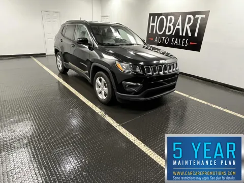 Black 2017 Jeep Compass Latitude for sale in Hobart, IN