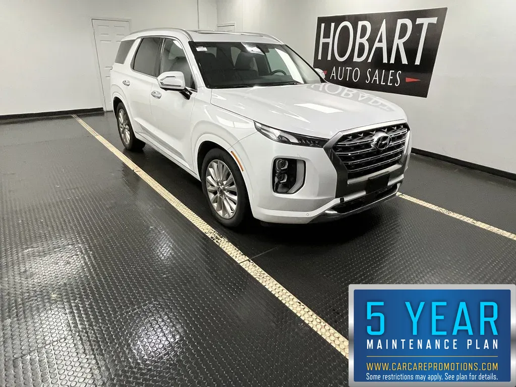 White 2020 Hyundai Palisade Limited for sale in Hobart, IN