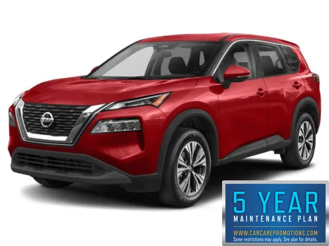 Red 2021 Nissan Rogue SV for sale in Hobart, IN