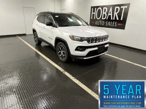 White 2024 Jeep Compass Limited for sale in Hobart, IN