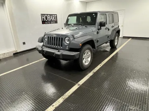 Another view of 2015 Jeep Wrangler Unlimited Sport for sale in Hobart, IN at Hobart Auto Sales
