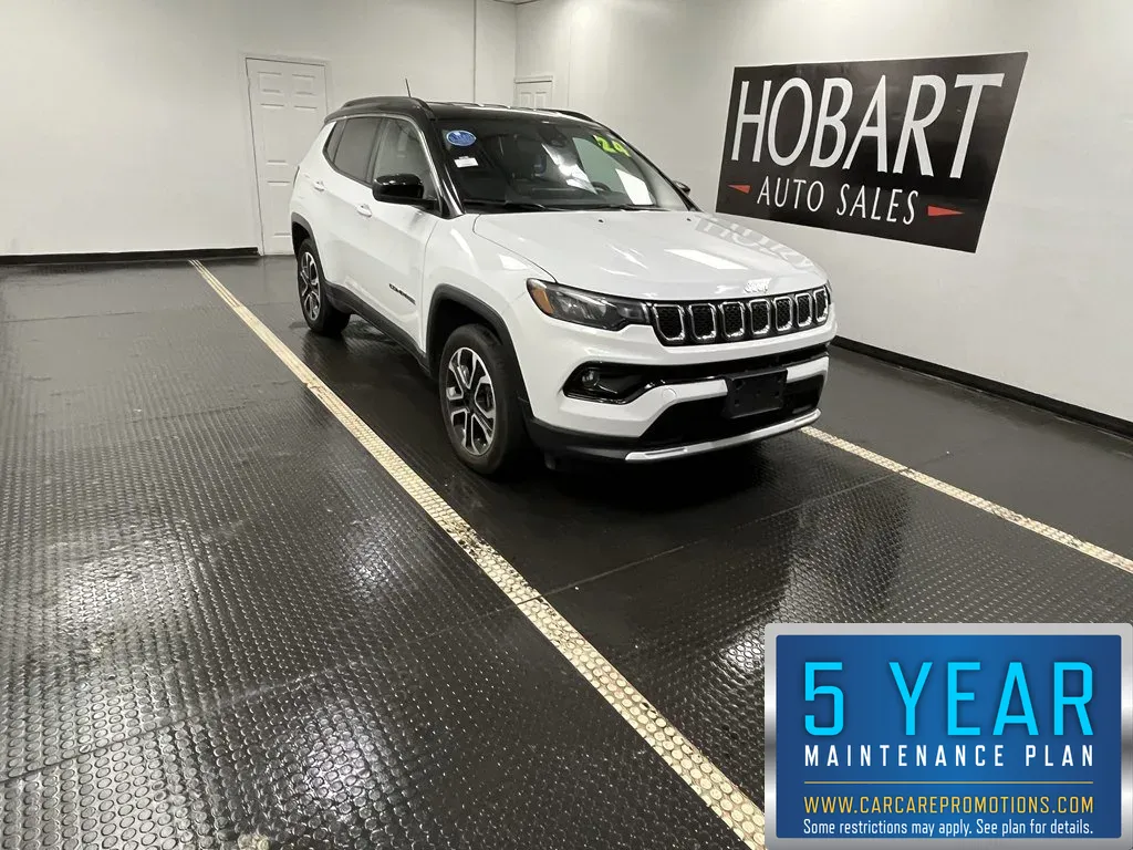 White 2024 Jeep Compass Limited for sale in Hobart, IN