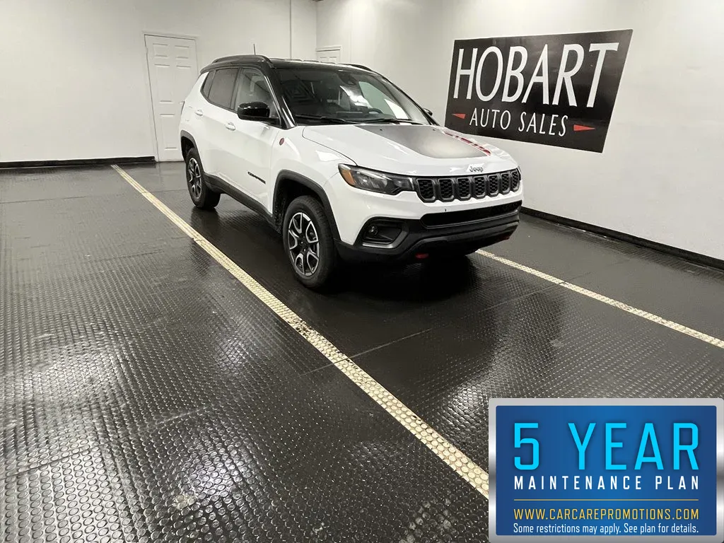 White 2024 Jeep Compass Trailhawk for sale in Hobart, IN