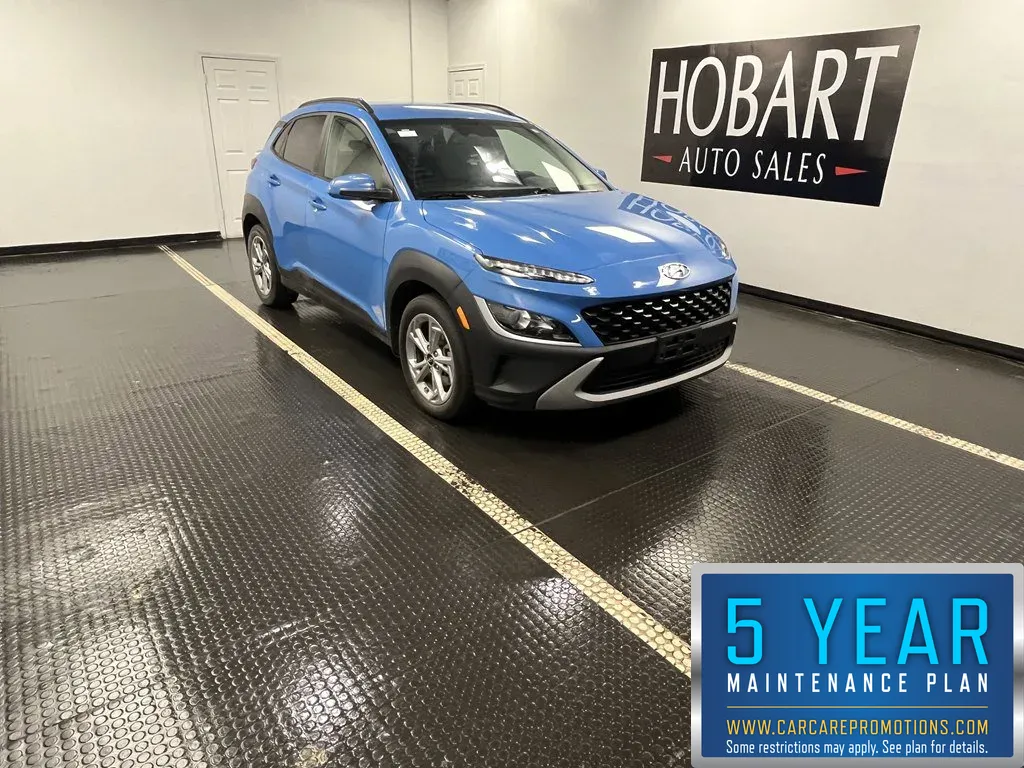Blue 2022 Hyundai Kona SEL for sale in Hobart, IN