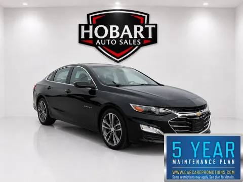 Black 2022 Chevrolet Malibu LT for sale in Hobart, IN