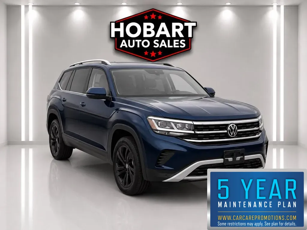 Blue 2023 Volkswagen Atlas 2.0T SE w/Technology for sale in Hobart, IN