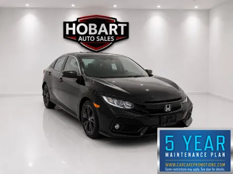 Black 2018 Honda Civic Hatchback EX-L Navi for sale in Hobart, IN