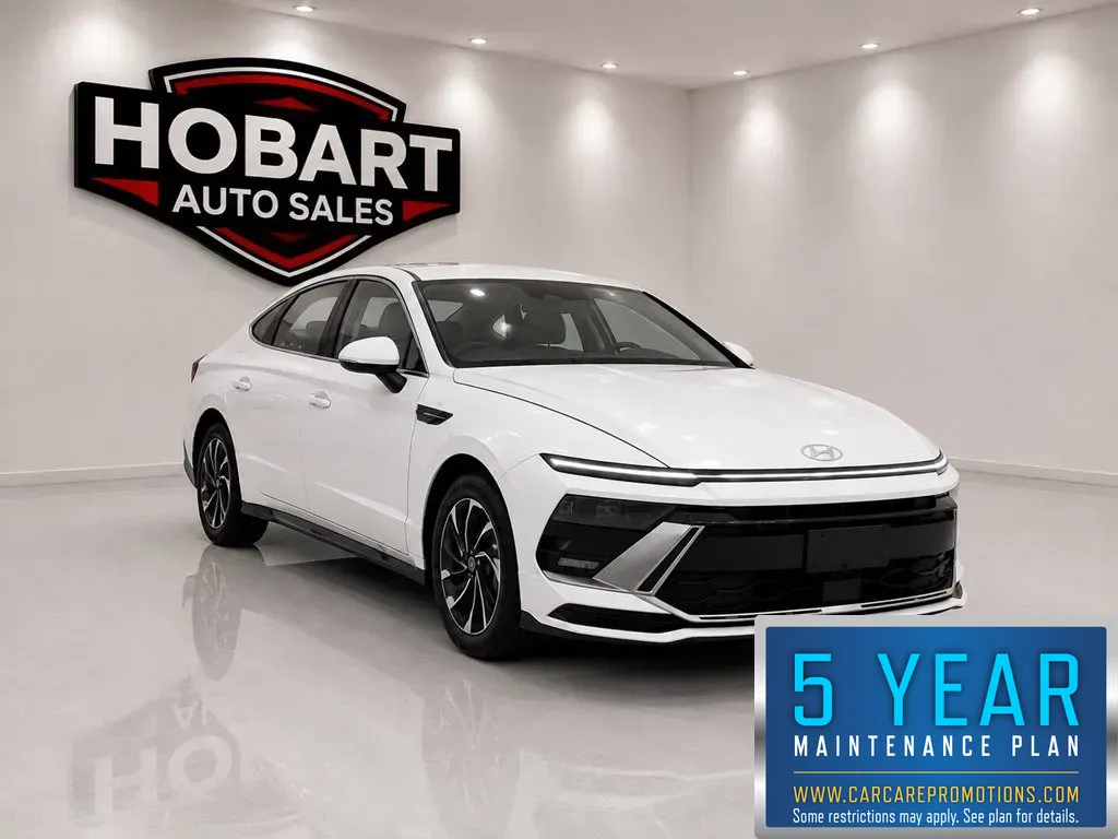 White 2024 Hyundai Sonata SEL for sale in Hobart, IN