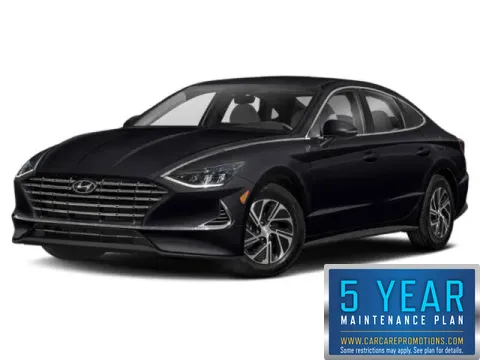 Black 2021 Hyundai Sonata Hybrid Blue for sale in Hobart, IN