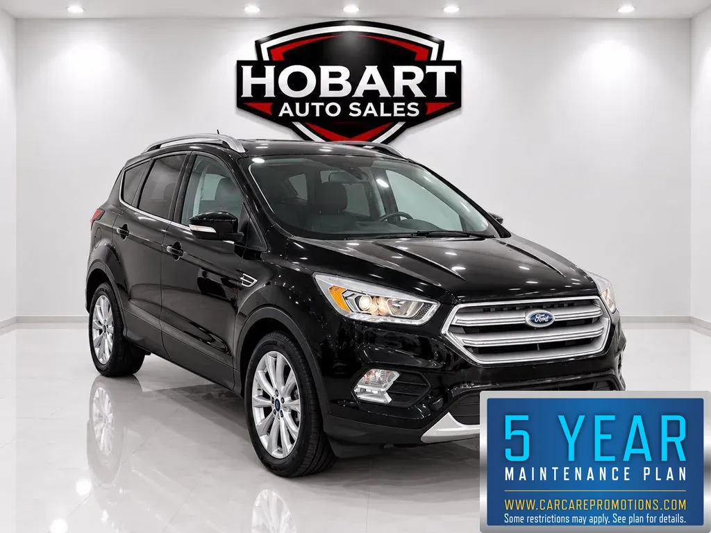 Black 2017 Ford Escape Titanium for sale in Hobart, IN