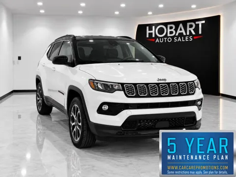 White 2025 Jeep Compass Limited for sale in Hobart, IN