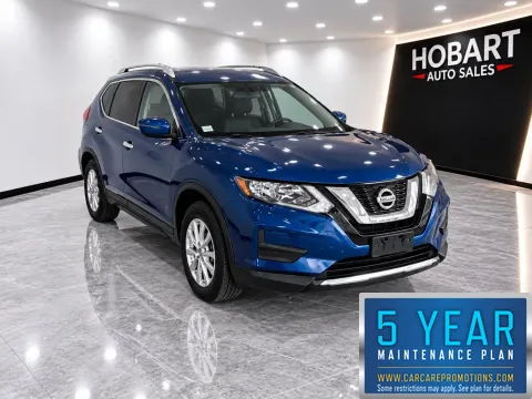 Blue 2017 Nissan Rogue SV for sale in Hobart, IN
