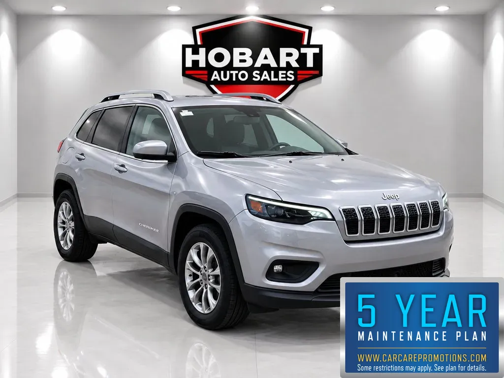 Silver 2021 Jeep Cherokee Latitude Lux for sale in Hobart, IN