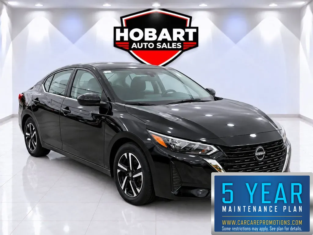 Black 2025 Nissan Sentra SV for sale in Hobart, IN