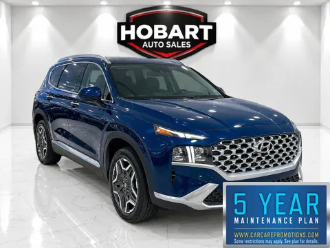 Blue 2023 Hyundai Santa Fe Limited for sale in Hobart, IN