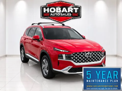 Red 2021 Hyundai Santa Fe SEL for sale in Hobart, IN