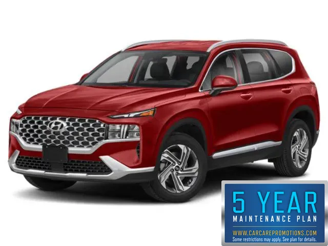 Red 2021 Hyundai Santa Fe SEL for sale in Hobart, IN