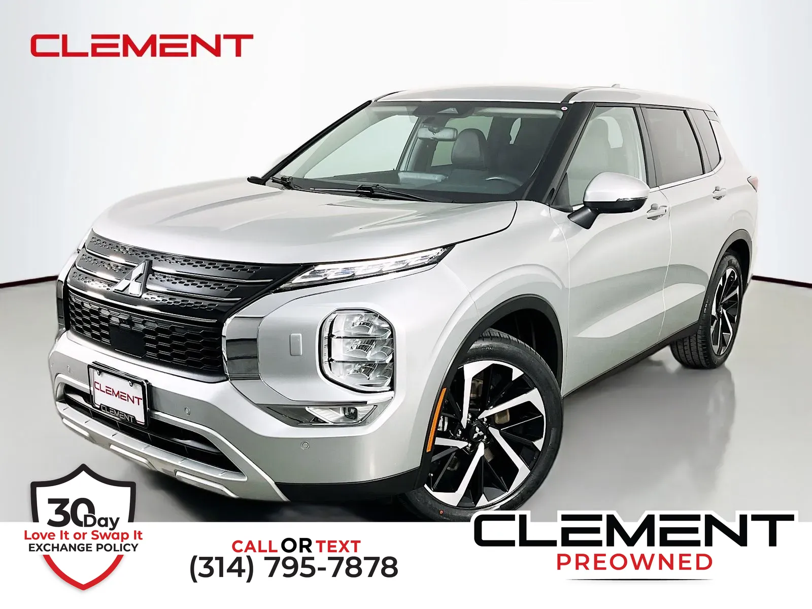 Silver 2024 Mitsubishi Outlander SE Black Edition for sale in Florissant, MO