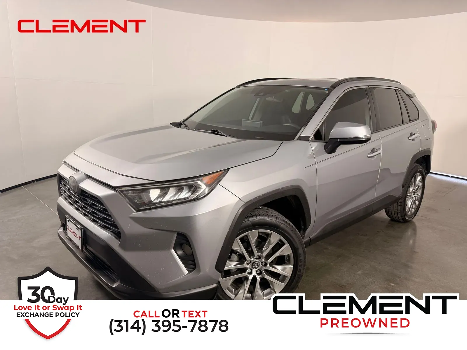 Silver 2020 Toyota RAV4 XLE Premium for sale in Florissant, MO