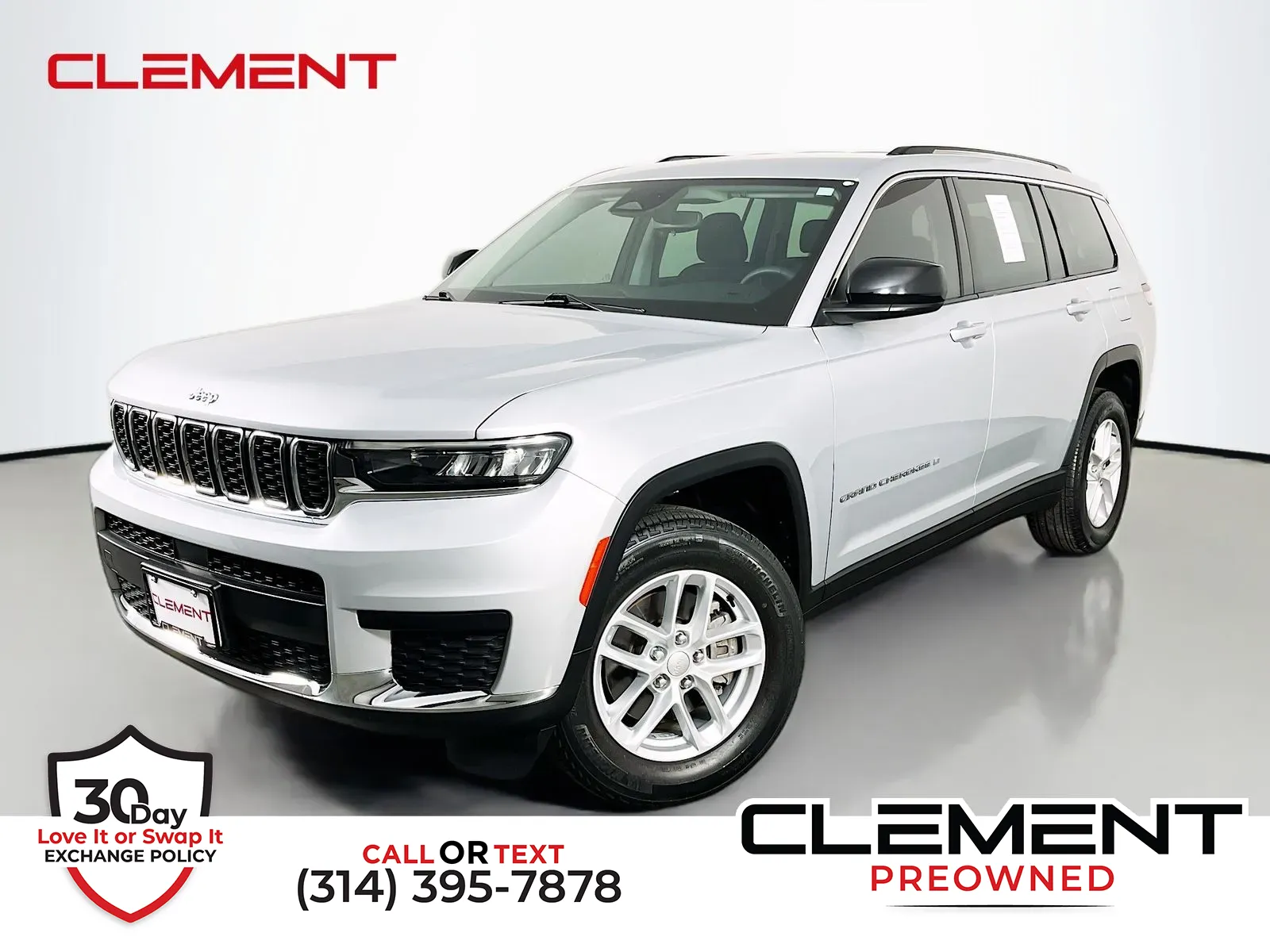 Silver 2023 Jeep Grand Cherokee L Laredo for sale in Florissant, MO