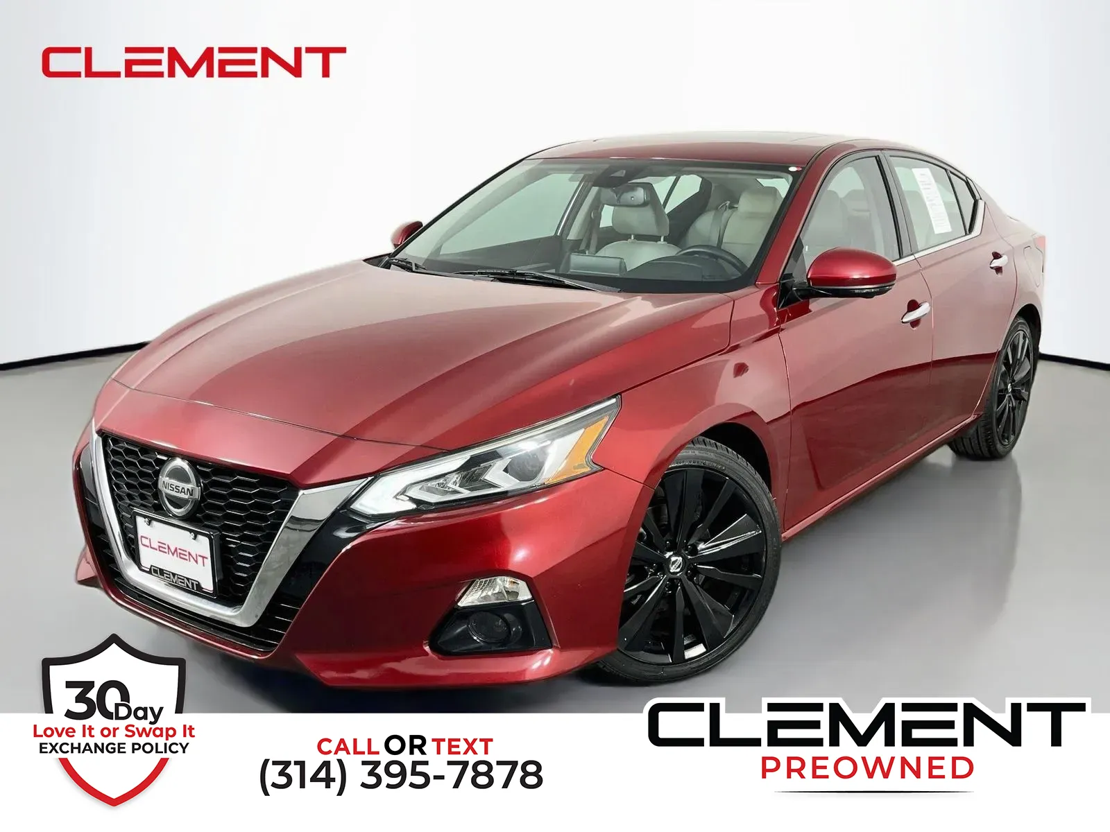 Red 2020 Nissan Altima 2.0 Platinum for sale in Florissant, MO