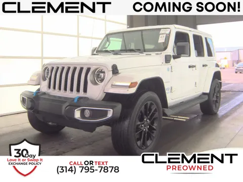 White 2022 Jeep Wrangler Unlimited Sahara 4xe for sale in Florissant, MO