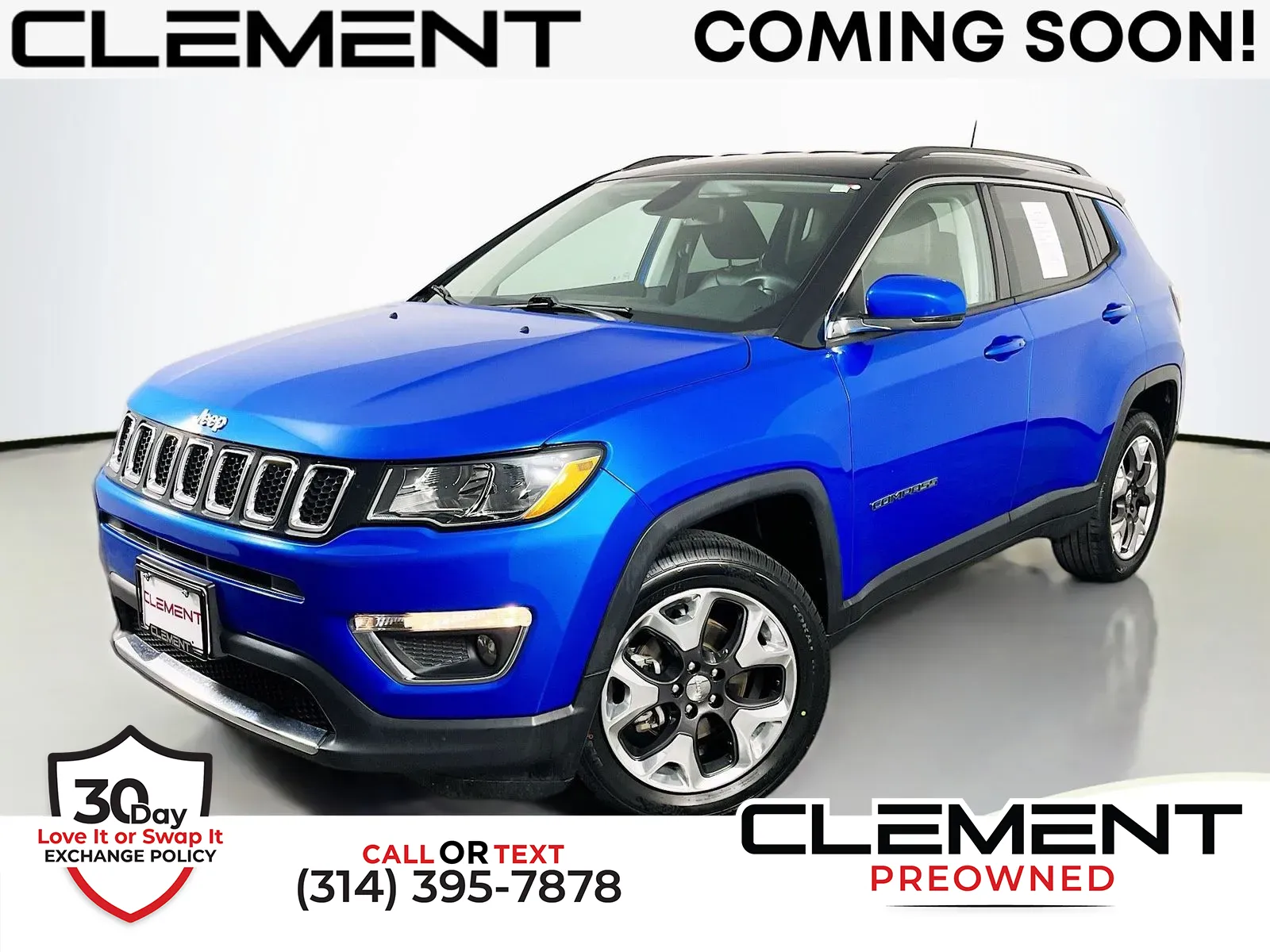 Blue 2019 Jeep Compass Limited for sale in Florissant, MO