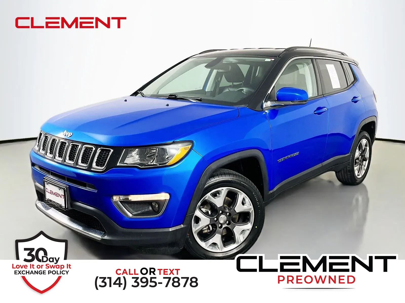 Blue 2019 Jeep Compass Limited for sale in Florissant, MO