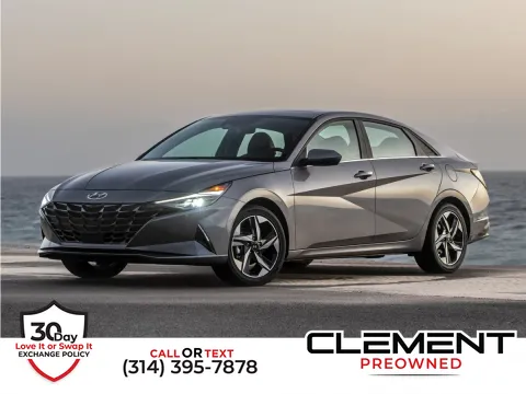 Silver 2023 Hyundai Elantra Hybrid Limited for sale in Florissant, MO