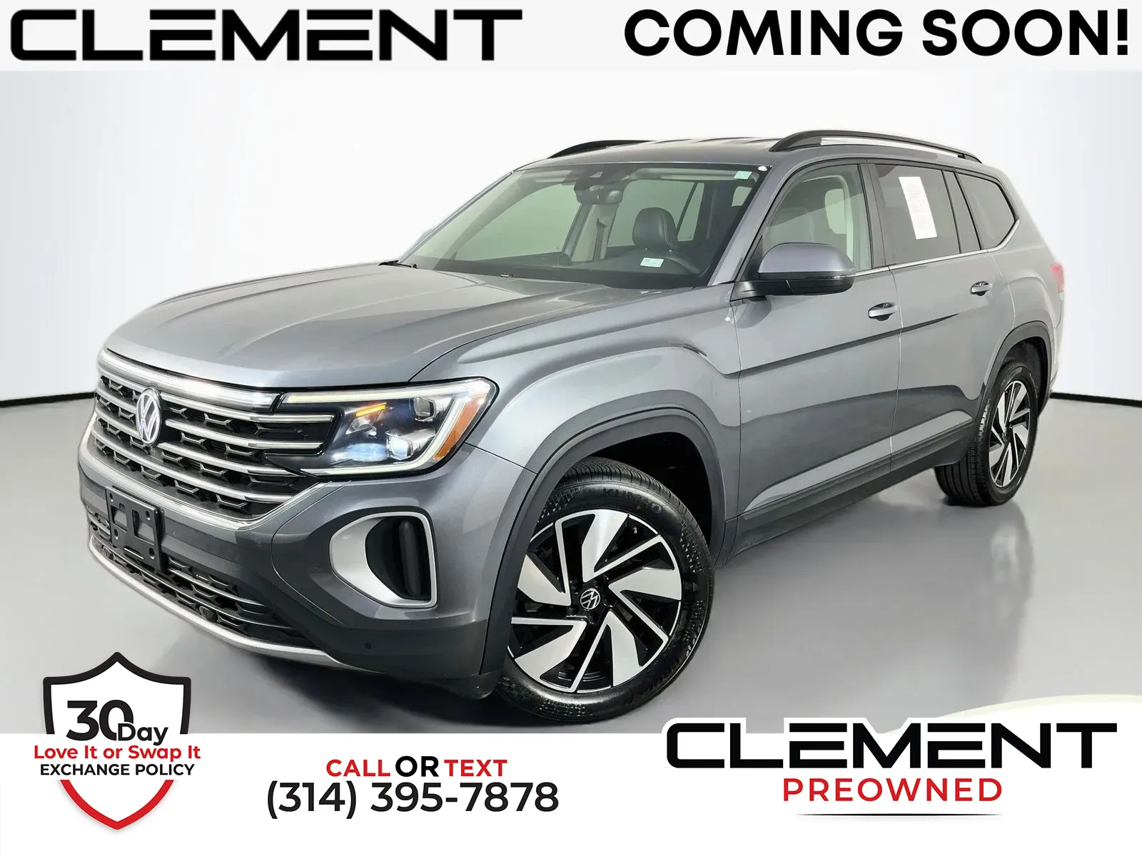 Gray 2025 Volkswagen Atlas 2.0T SE w/Technology for sale in Florissant, MO